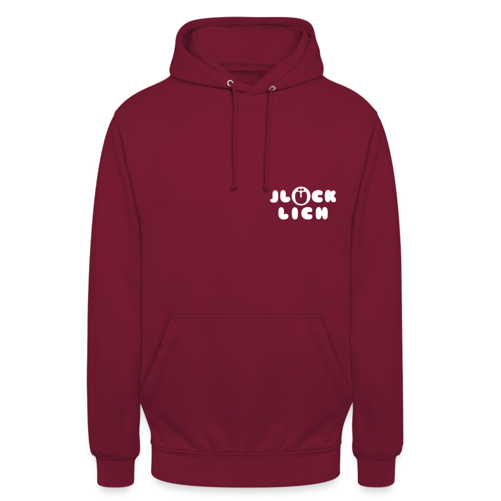 Jlücklich - Unisex Hoodie - Bordeaux