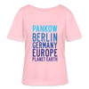 Pankow Planet Earth - Relaxed Rundhals Frauen Bio-T-Shirt - Hellrosa
