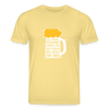 Ick kieke, staune, wunda mir, wie'n kühles Bier jefällt mir hier - Unisex Bio T-Shirt - Gelb Viva