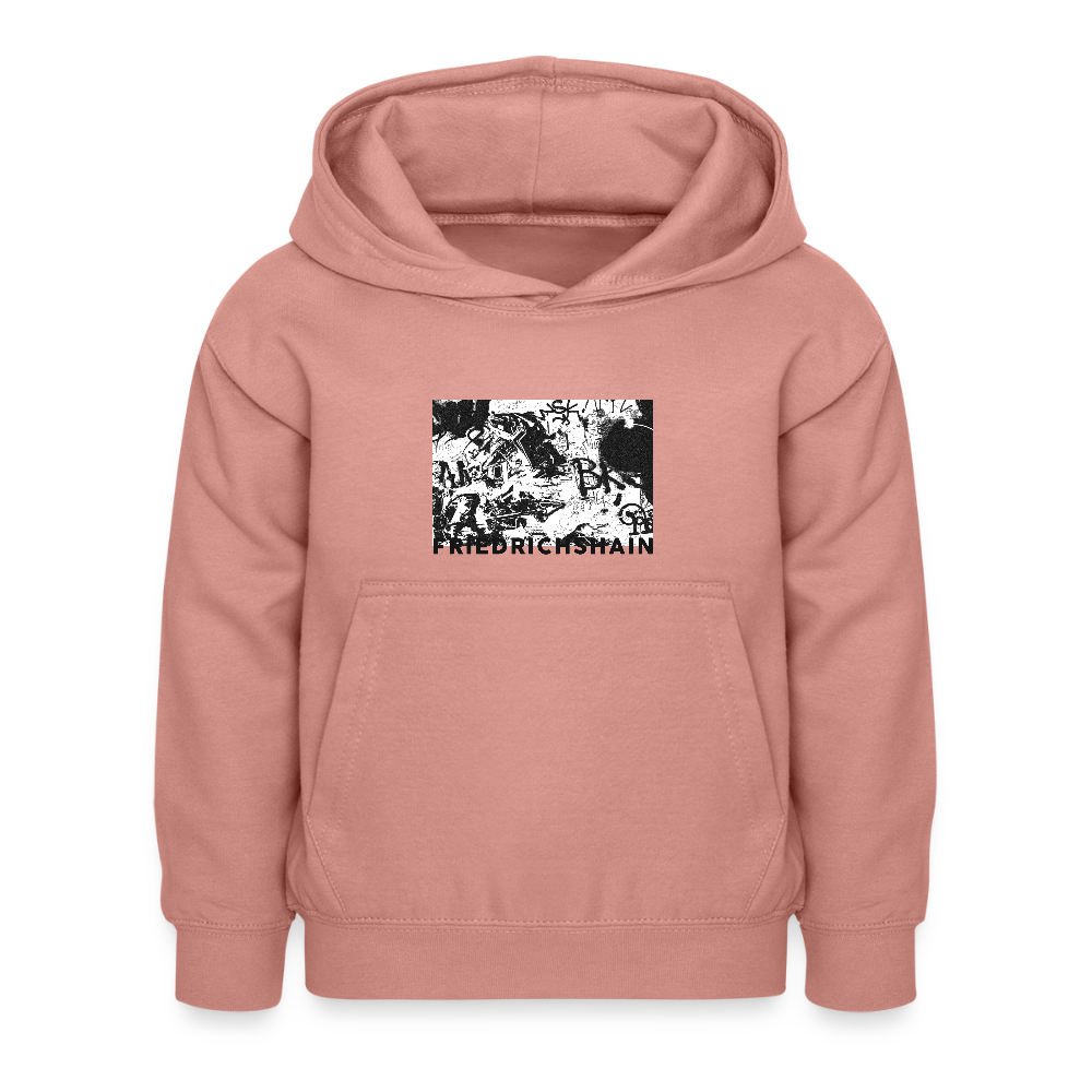Friedrichshain Graffiti - Kinder Hoodie - Altrosa