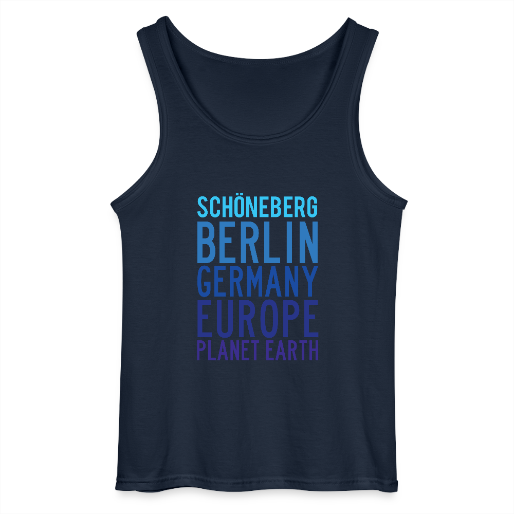 Schöneberg Planet Earth - Männer Tank Top - Navy