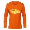 Die U-Bahn kommt - Frauen Sport Langarmshirt - Neonorange