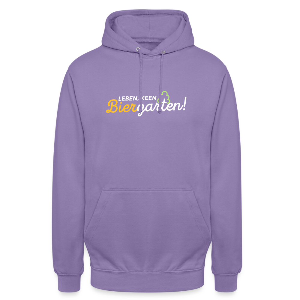 Leben, keen Biergarten! - Unisex Hoodie - Lavendel