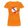 Berlin Klecks Hund - Frauen Premium T-Shirt - Orange