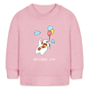 Der Bär fliegt - Baby Bio Pullover - Hellrosa