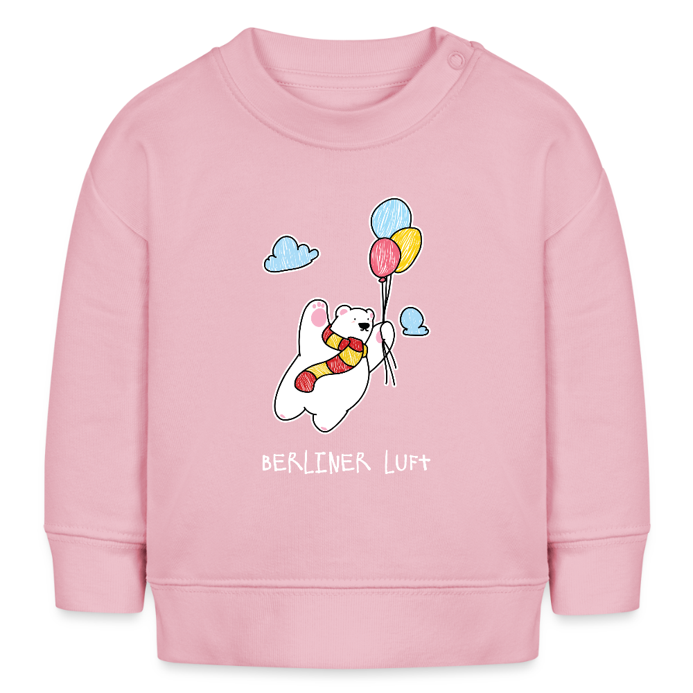 Der Bär fliegt - Baby Bio Pullover - Hellrosa