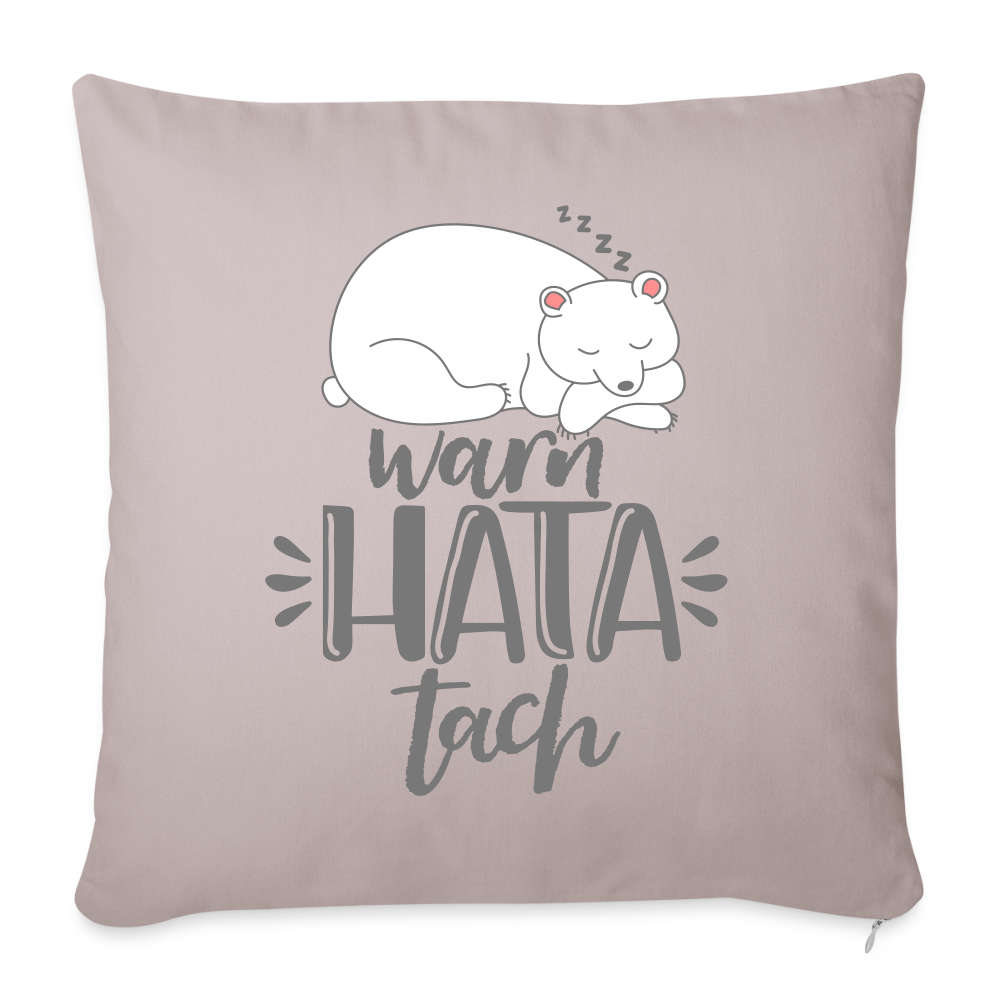 WarnHataTach - Sofakissen mit Füllung (45 x 45 cm) - helles Taupe