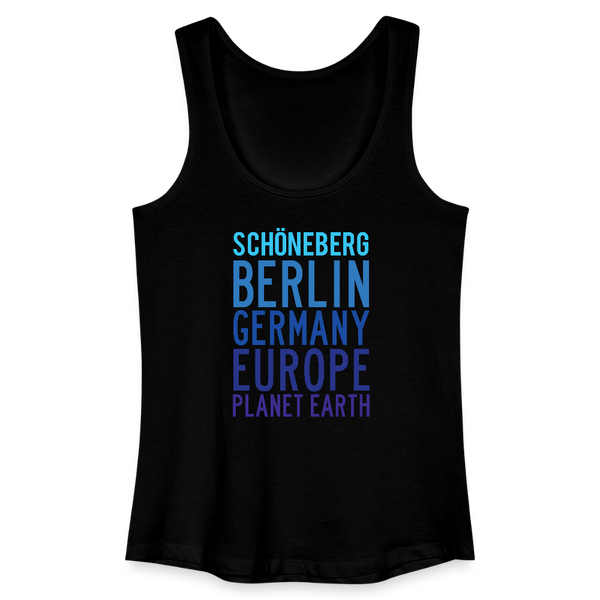 Schöneberg Planet Earth - Frauen Bio Tank Top - Schwarz