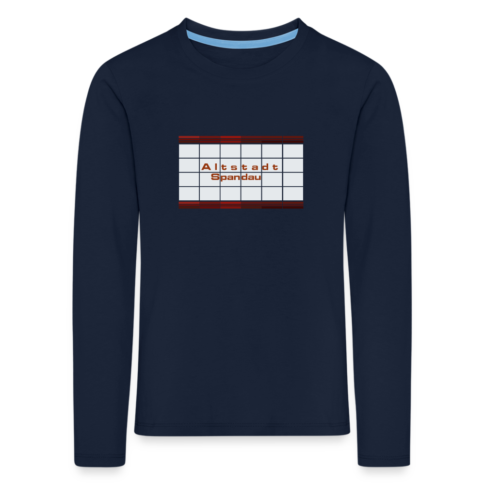 Altstadt Spandau - Kinder Langarmshirt - Navy