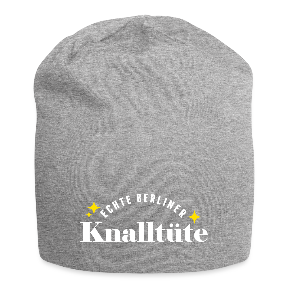 Echte Berliner Knalltüte - Jersey Beanie - Grau meliert