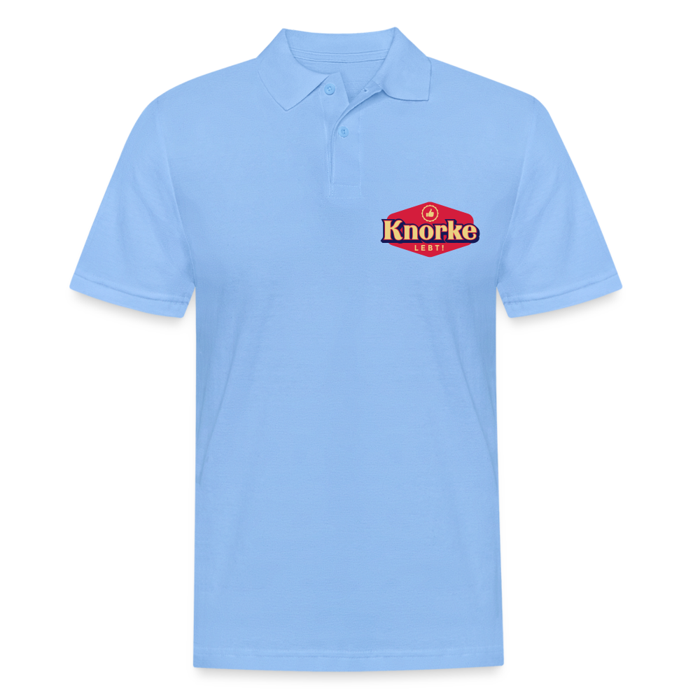 KNORKE lebt! - Männer Poloshirt - Himmelblau
