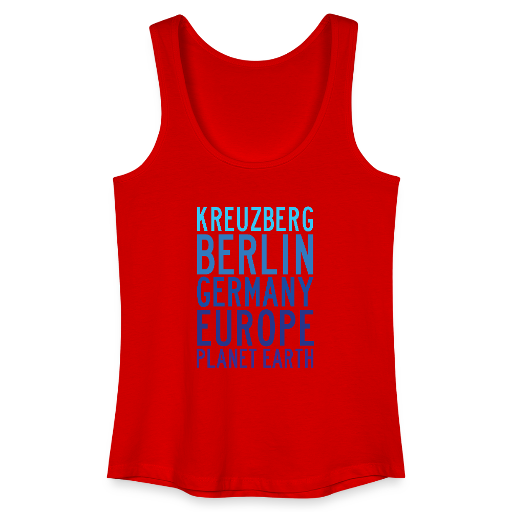 Kreuzberg - Planet Earth - Frauen Bio Tank Top - Rot