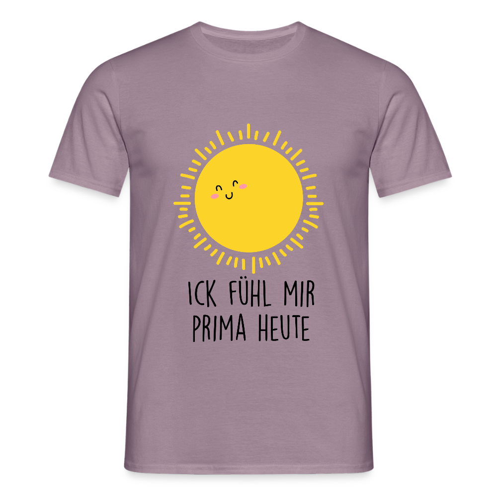 Ick fühl mir prima - Männer Premium T-Shirt - Lilagrau