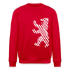 Berliner Bär im Netz - weiß - Unisex Bio Sweatshirt - Rot