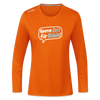 Keene Zeit für Blabla! - Frauen Sport Langarmshirt - Neonorange