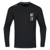 Atze - Männer Sport Langamshirt - Schwarz
