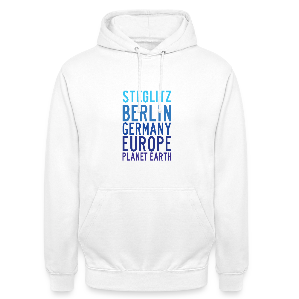 Steglitz Planet Earth - Unisex Hoodie - Weiß