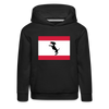 Berliner Flagge mit Hund - Kinder Premium Hoodie - Schwarz