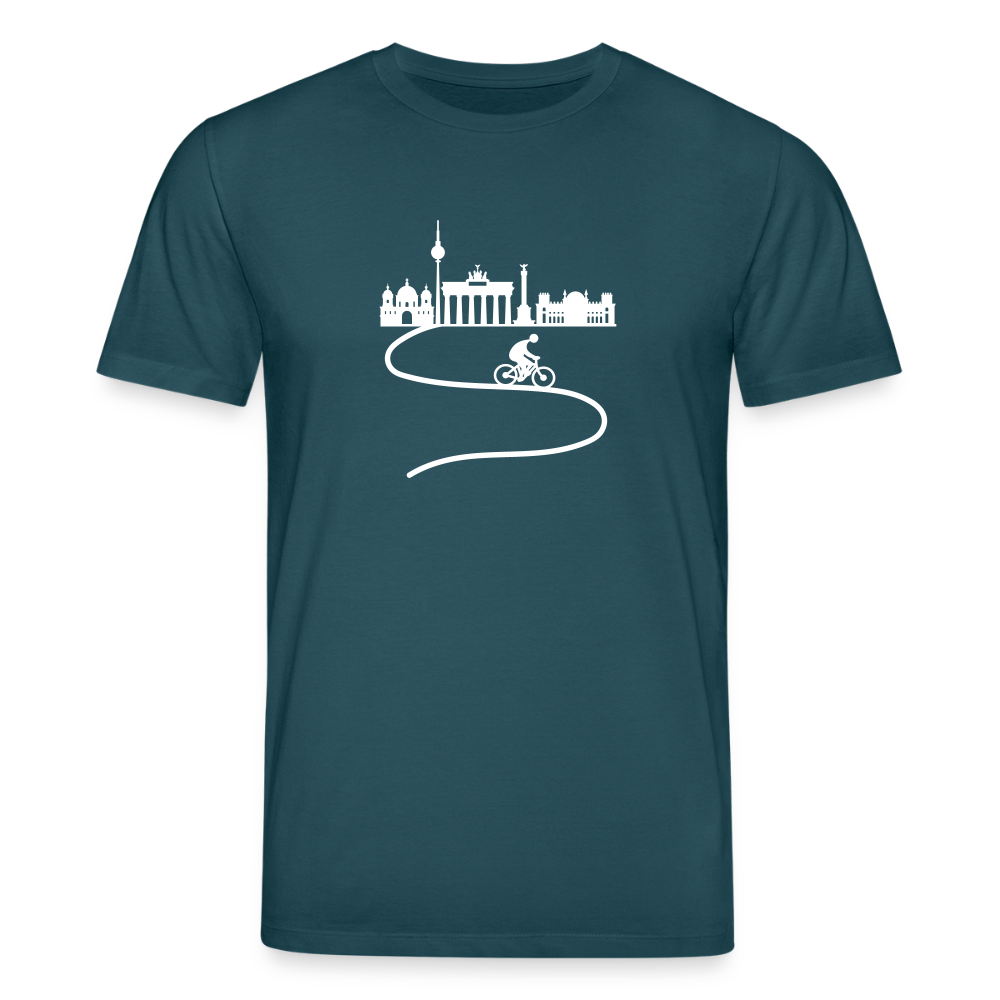 Aus der Stadt - Unisex Bio T-Shirt - Dunkles Petrol