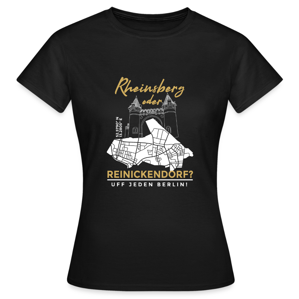 Rheinsberg Oder Reinickendorf - Frauen Premium T-Shirt - Schwarz