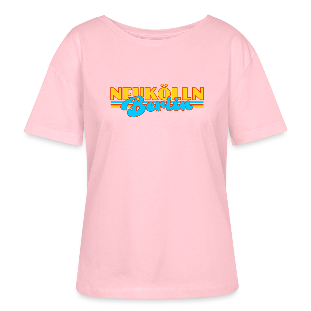 Neukölln Berlin Retro - Relaxed Rundhals Frauen Bio-T-Shirt - Hellrosa