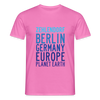 Zehlendorf Planet Earth - Männer Premium T-Shirt - Pink