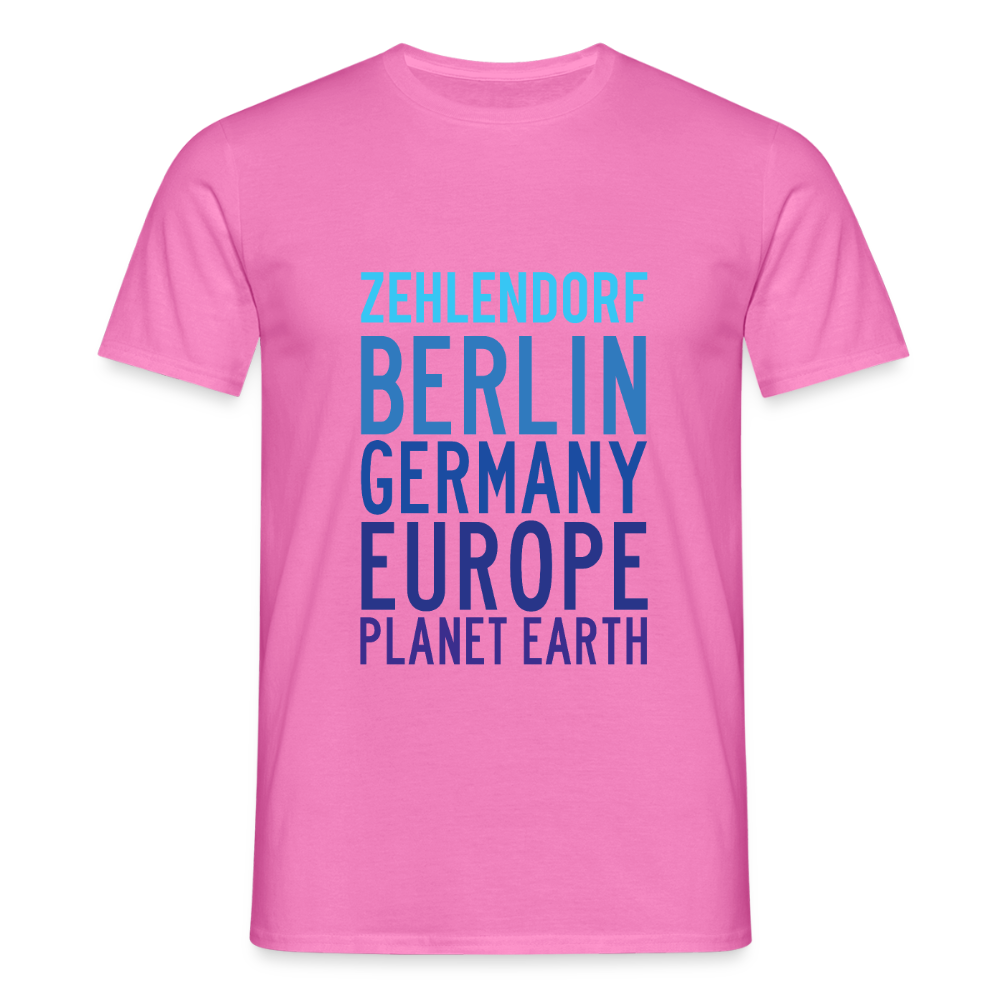 Zehlendorf Planet Earth - Männer Premium T-Shirt - Pink