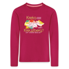 Kreta oder Kreuzberg - Kinder Langarmshirt - dunkles Pink