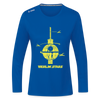 Berlin Stars - Frauen Sport Langarmshirt - Royalblau