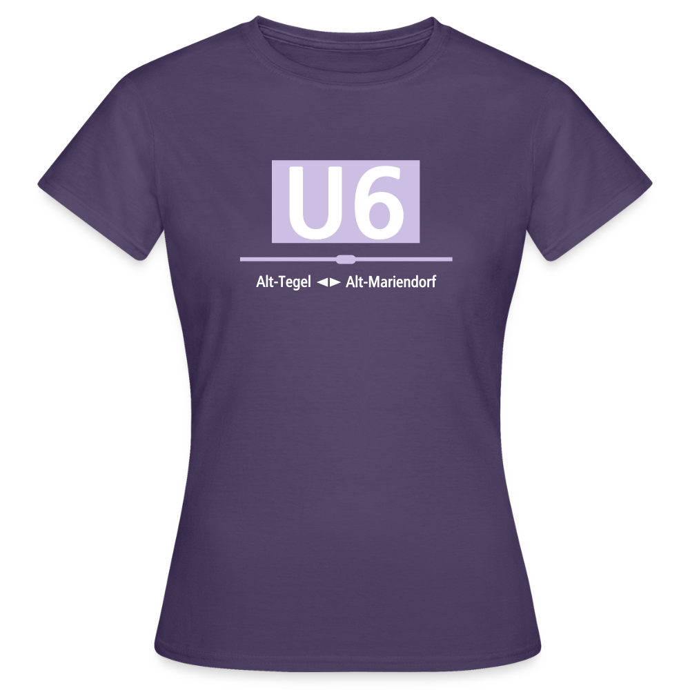 U6 - Frauen Premium T-Shirt - Dunkellila