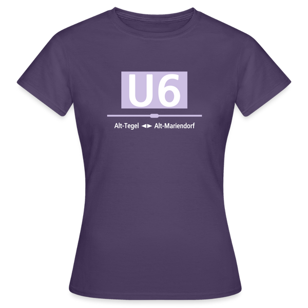 U6 - Frauen Premium T-Shirt - Dunkellila
