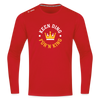 Keen Ding für'n King - Männer Sport Langamshirt - Rot