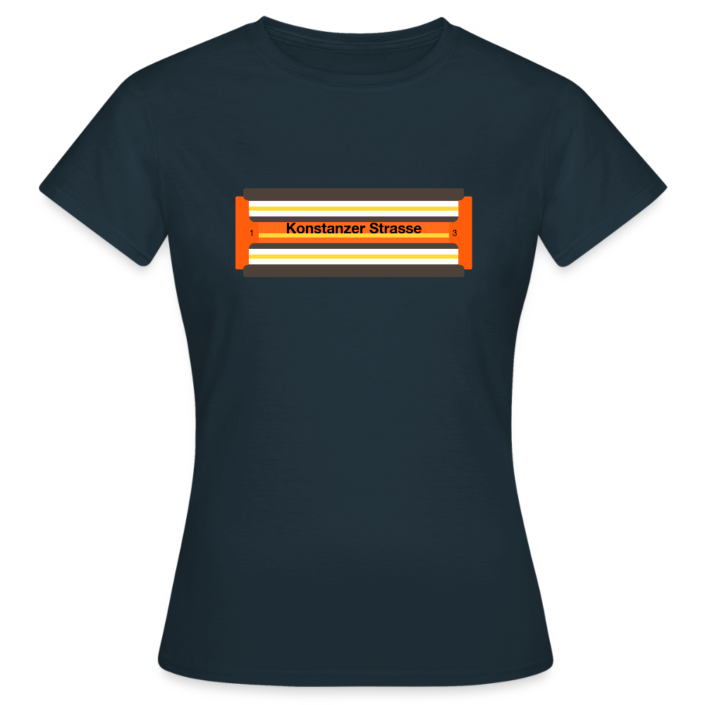 Konstanzer Strasse - Frauen Premium T-Shirt - Navy