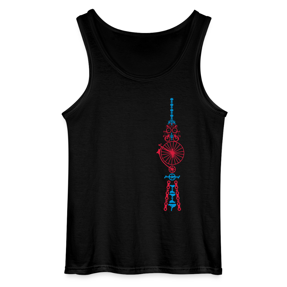 Fernsehturm der Fahrräder - Männer Tank Top - Schwarz