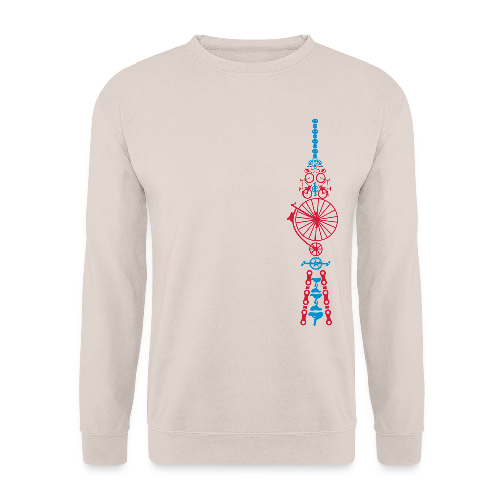 Fernsehturm der Fahrräder - Unisex Pullover - Sand