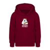 Pass ma uff Keule - Teenager Hoodie - Bordeaux