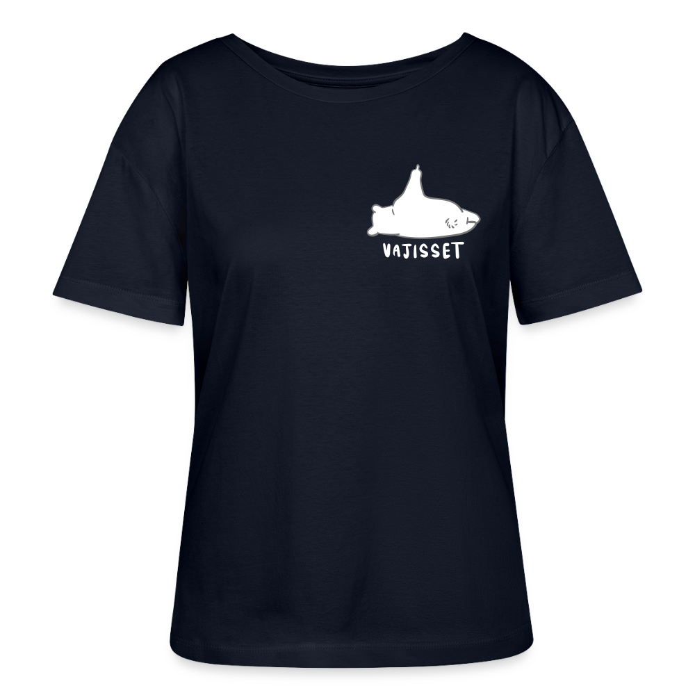Vajisset - Relaxed Rundhals Frauen Bio-T-Shirt - Navy