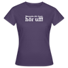Wenn de dit liest, hör uf! - Frauen Premium T-Shirt - Dunkellila