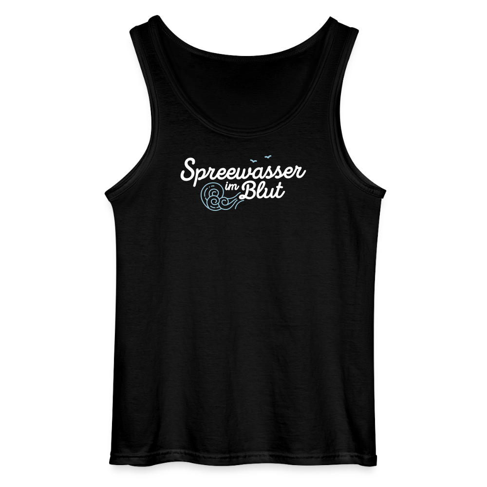 Spreewasser im Blut - Männer Tank Top - Schwarz