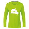 Heimat Berlin - Frauen Sport Langarmshirt - Neongrün