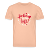 Liebe in der Luft! Berliner Luft! - Unisex Bio T-Shirt - Pfirsich
