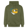 Bär in U-Bahn Kommt - Hoodie - Militärgrün