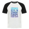 Köpenick Planet Earth - Männer Baseball T-Shirt - Weiß/Schwarz
