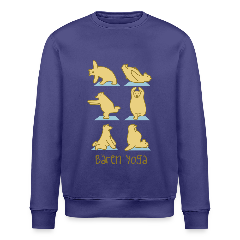 Bären Yoga - Unisex Bio Sweatshirt - Dämmerung