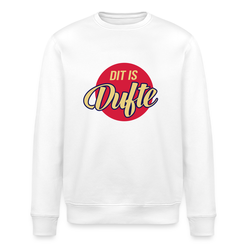 Dit Is Dufte - Unisex Bio Sweatshirt - Weiß