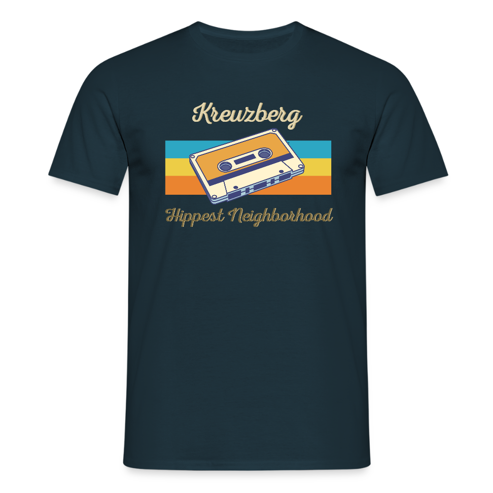 Kreuzberg Hippest Neighborhood - Männer Premium T-Shirt - Navy