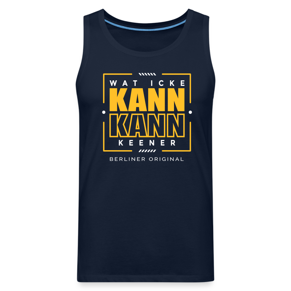 Wat Icke Kann, Kann Keener - Männer Premium Tank Top - Navy