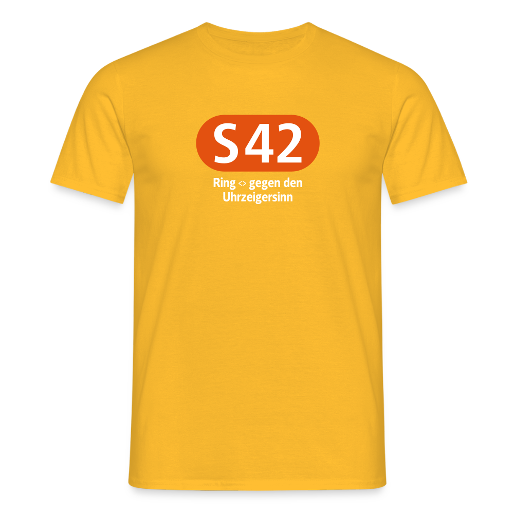S42 - Männer Premium T-Shirt - Gelb