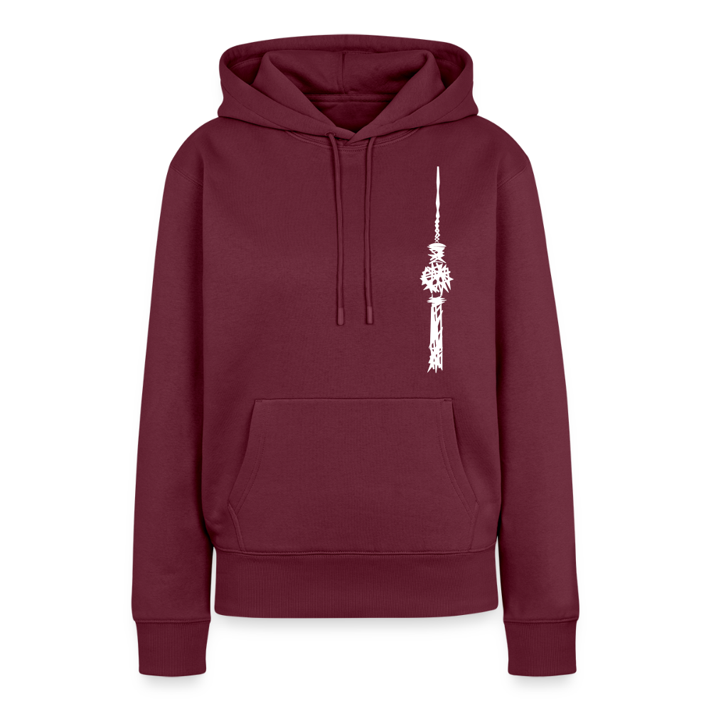 Fernsehturm Zick zack - Frauen Premium Hoodie - Burgunderrot