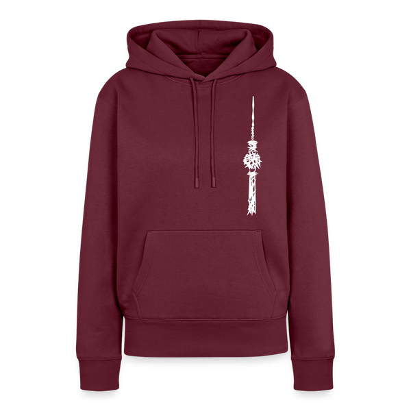 Fernsehturm Zick zack - Frauen Premium Hoodie - Burgunderrot